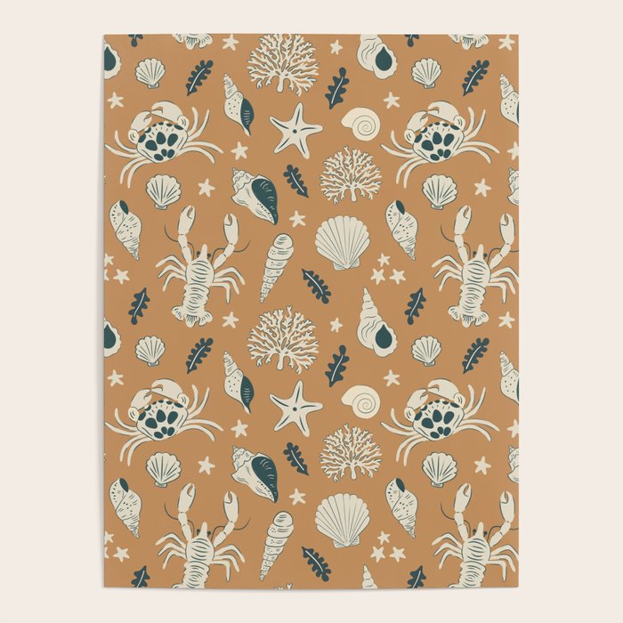 Crustaceans Seashells Poster Gallery Image 1