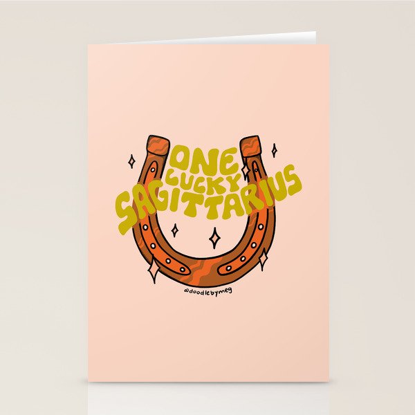 One Lucky Sagittarius Stationery Card Gallery Image 2