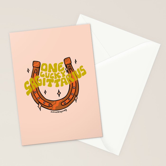 One Lucky Sagittarius Stationery Card Gallery Image 2