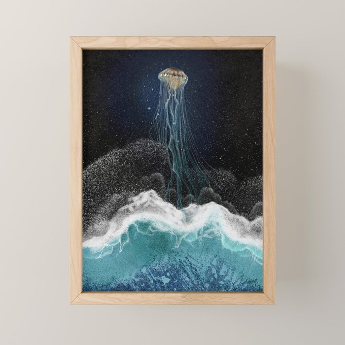 On the edge of the cosmos Mini Art Print Gallery Image 1