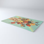 Baby's in bloom - Rainbow, flowers, birds,  butterflies Rug Gallery Image 3