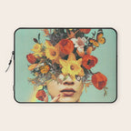 Baby's in bloom - Rainbow, flowers, birds,  butterflies Laptop Sleeve Gallery Image 1