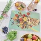 Baby's in bloom - Rainbow, flowers, birds,  butterflies Cutting Board Gallery Image 2