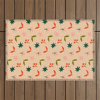 Festive Harmony - seamless Christmas pattern Outdoor Rug Gallery Image 1