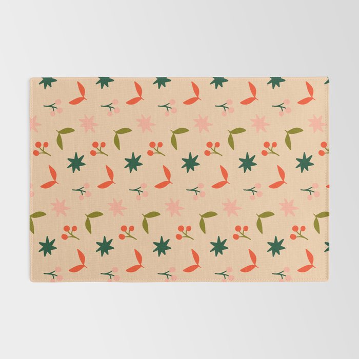 Festive Harmony - seamless Christmas pattern Rug Gallery Image 2