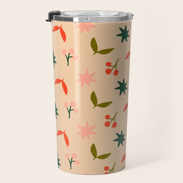Festive Harmony - seamless Christmas pattern Travel Mug Gallery Image 3