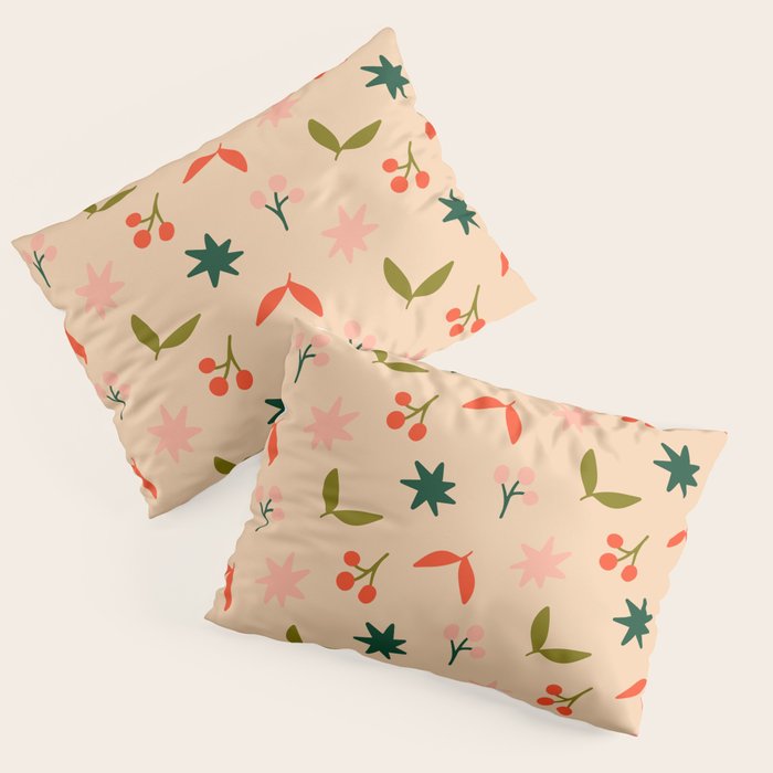 Festive Harmony - seamless Christmas pattern Pillow Sham Gallery Image 1