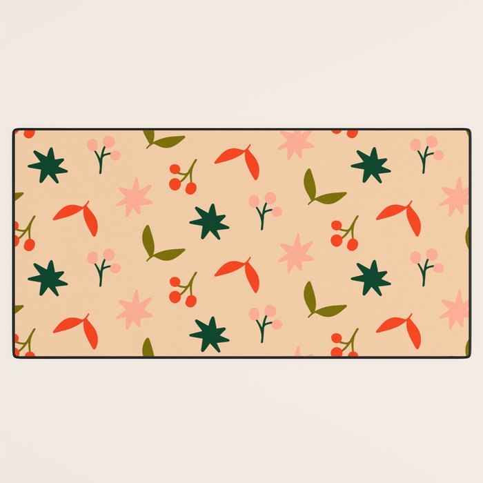 Festive Harmony - seamless Christmas pattern Desk Mat Gallery Image 3