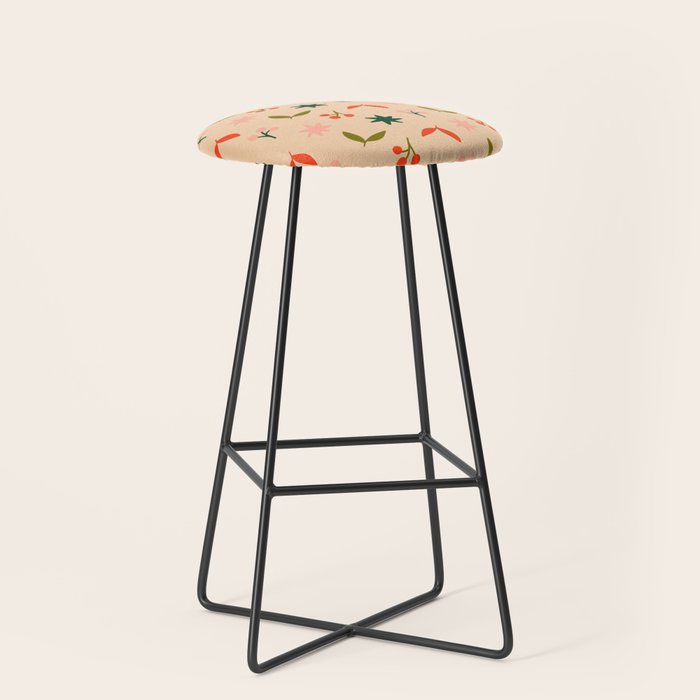 Festive Harmony - seamless Christmas pattern Stool Gallery Image 1