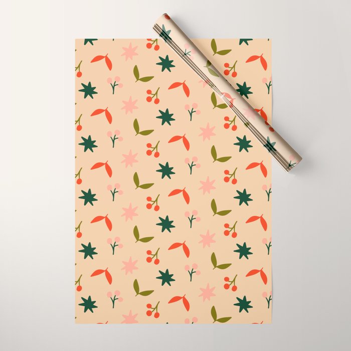 Festive Harmony - seamless Christmas pattern Wrapping Paper Gallery Image 1