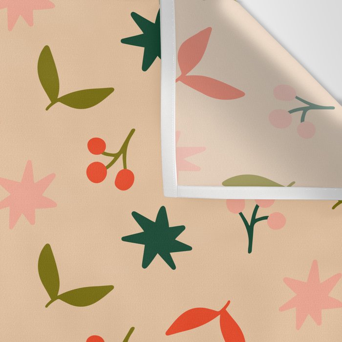 Festive Harmony - seamless Christmas pattern Wall Tapestry Gallery Image 3