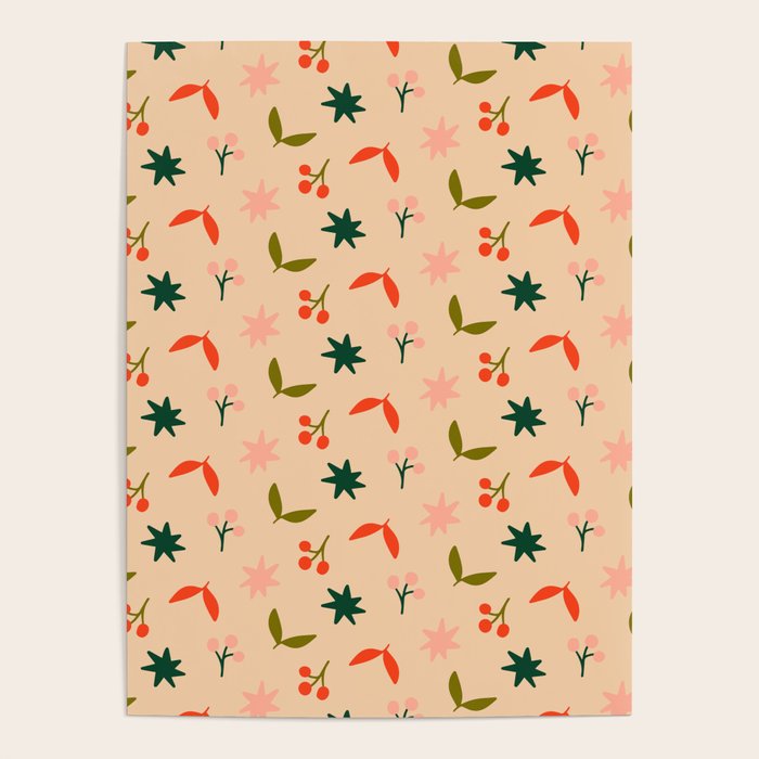 Festive Harmony - seamless Christmas pattern Poster Gallery Image 4