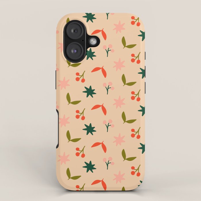 Festive Harmony - seamless Christmas pattern iPhone Case Gallery Image 1