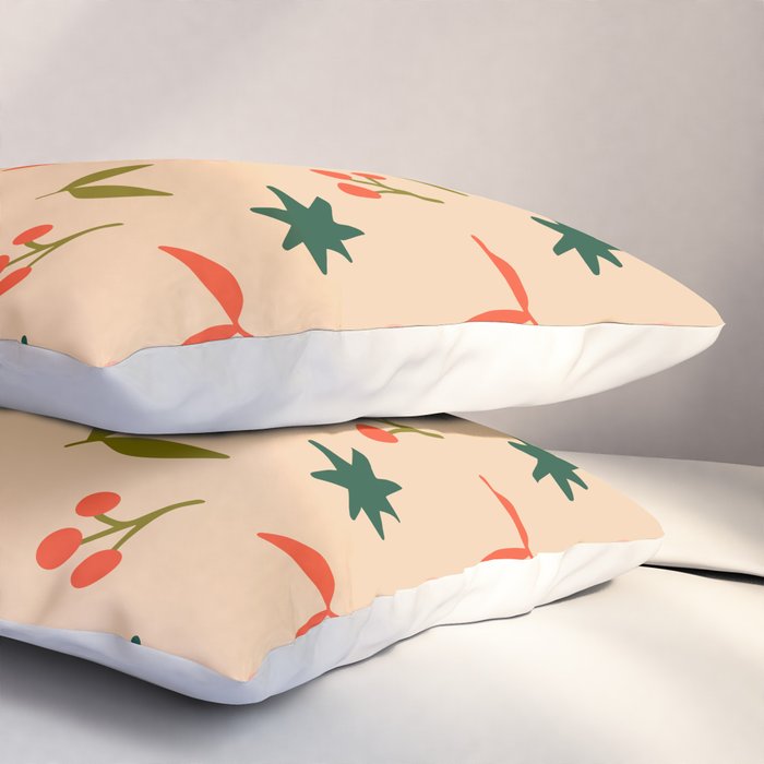 Festive Harmony - seamless Christmas pattern Pillow Sham Gallery Image 3