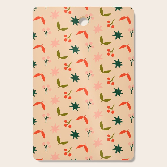 Festive Harmony - seamless Christmas pattern Cutting Board Gallery Image 1
