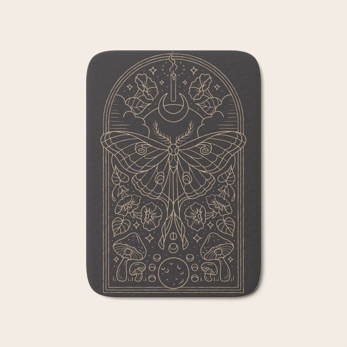 Moon Moth Bath Mat Gallery Image 1