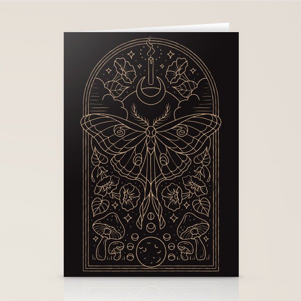 Moon Moth Stationery Card Gallery Image 1