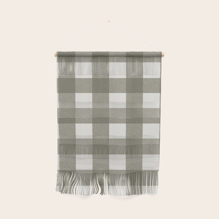 Gingham Cloth / Olive Checks Wall Hanging Gallery Image 1