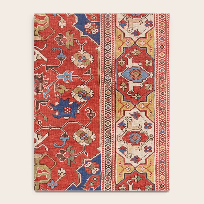 Antique Turkish Warm Brick Red Anatolian Oushak  Notebook Gallery Image 4