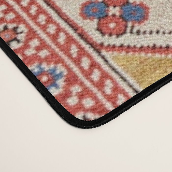 Antique Turkish Warm Brick Red Anatolian Oushak  Desk Mat Gallery Image 4