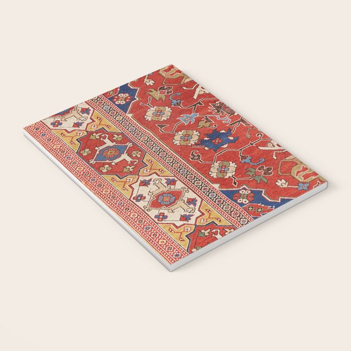 Antique Turkish Warm Brick Red Anatolian Oushak  Notebook Gallery Image 3