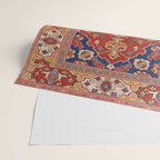 Antique Turkish Warm Brick Red Anatolian Oushak  Wrapping Paper Gallery Image 2