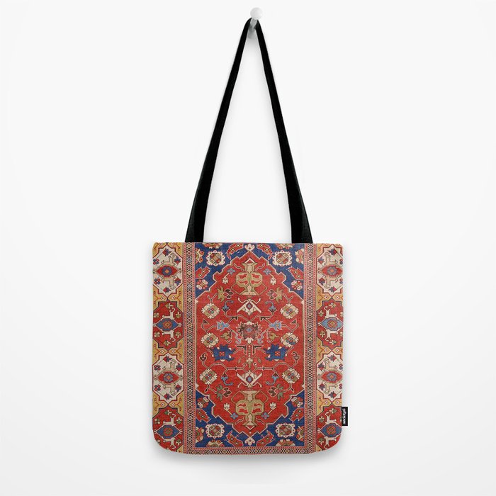 Antique Turkish Warm Brick Red Anatolian Oushak  Tote Bag Gallery Image 2