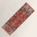 Antique Turkish Warm Brick Red Anatolian Oushak  Yoga Mat Gallery Image 1