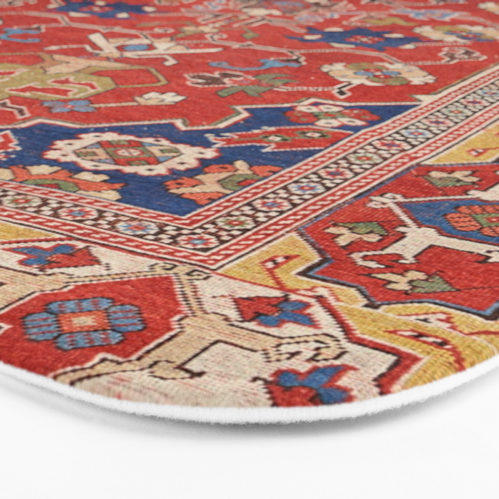 Antique Turkish Warm Brick Red Anatolian Oushak  Bath Mat Gallery Image 3