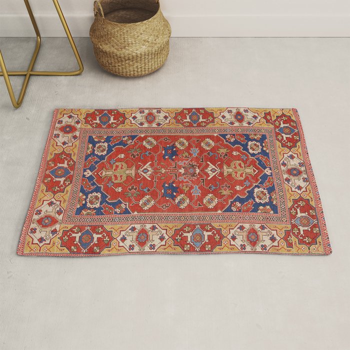 Antique Turkish Warm Brick Red Anatolian Oushak  Rug Gallery Image 1