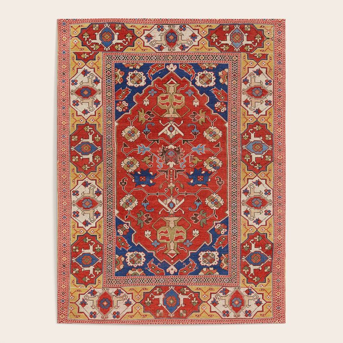 Antique Turkish Warm Brick Red Anatolian Oushak  Poster Gallery Image 4