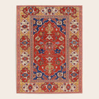Antique Turkish Warm Brick Red Anatolian Oushak  Poster Gallery Image 4