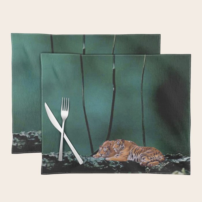 Resting Tigers Placemat Gallery Image 1