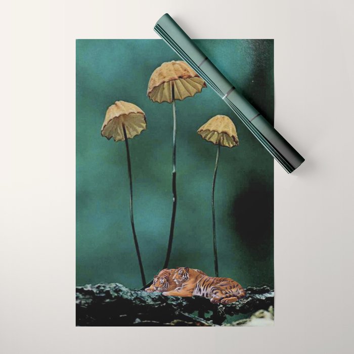 Resting Tigers Wrapping Paper Gallery Image 1