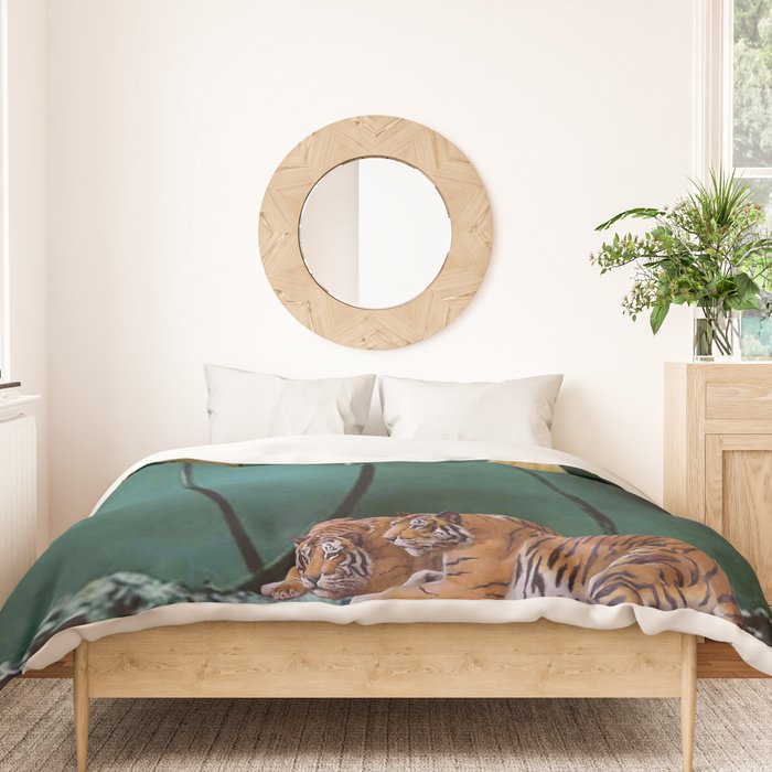 Resting Tigers Duvet Cover Gallery Image 3