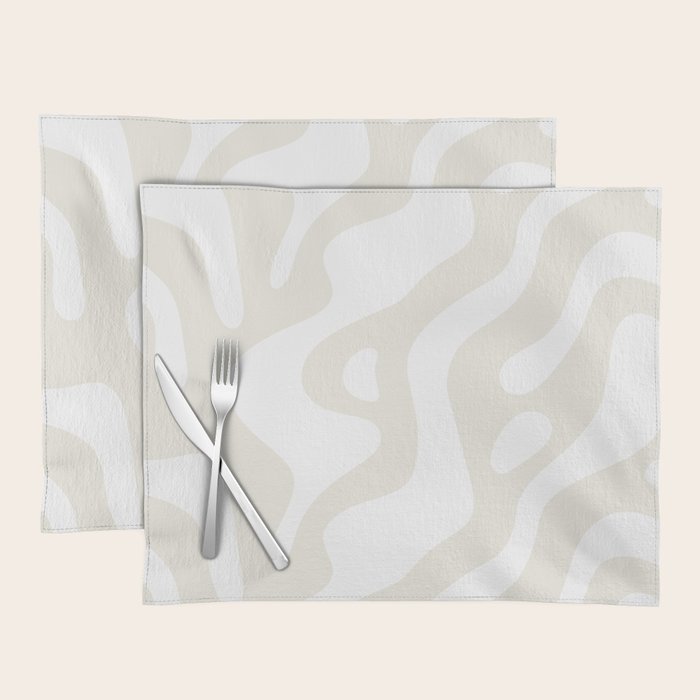 Abstract organic shape art pattern Placemat Gallery Image 1