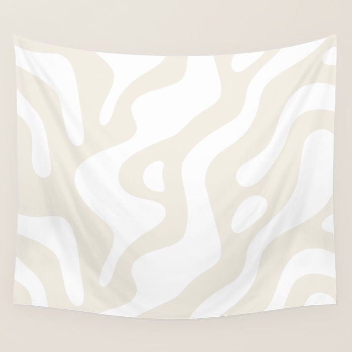 Abstract organic shape art pattern Wall Tapestry Gallery Image 4