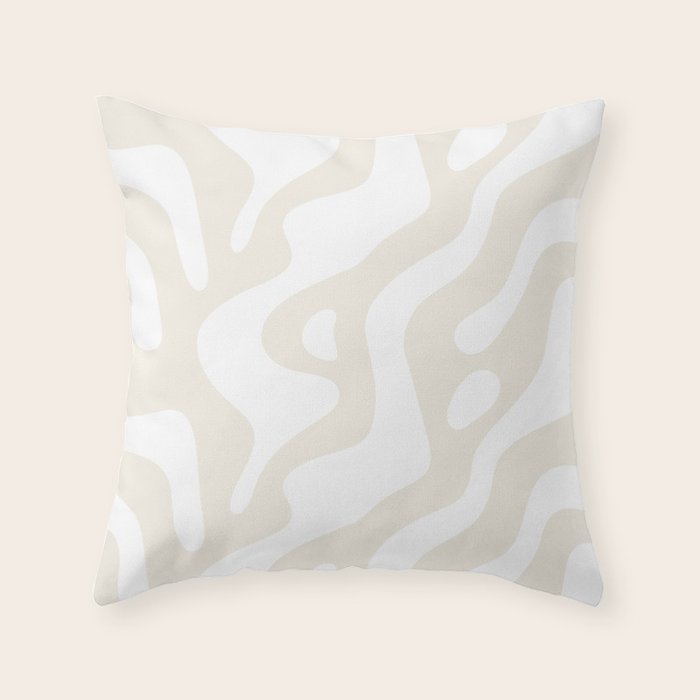 Abstract organic shape art pattern Throw Pillow Gallery Image 6