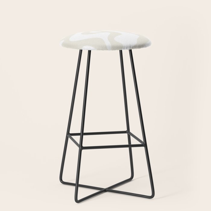 Abstract organic shape art pattern Stool Gallery Image 1