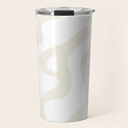 Abstract organic shape art pattern Travel Mug Gallery Image 1