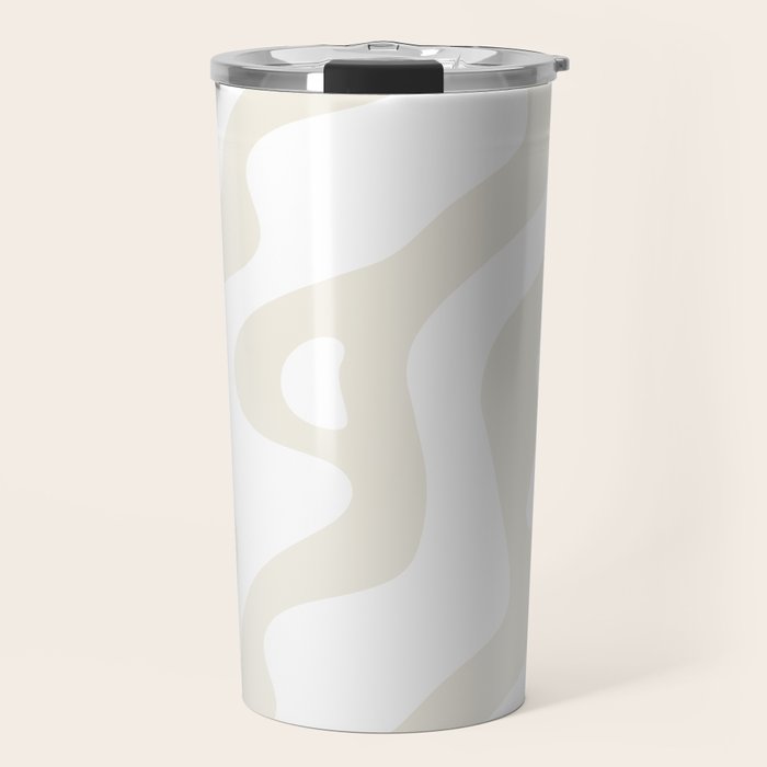 Abstract organic shape art pattern Travel Mug Gallery Image 1