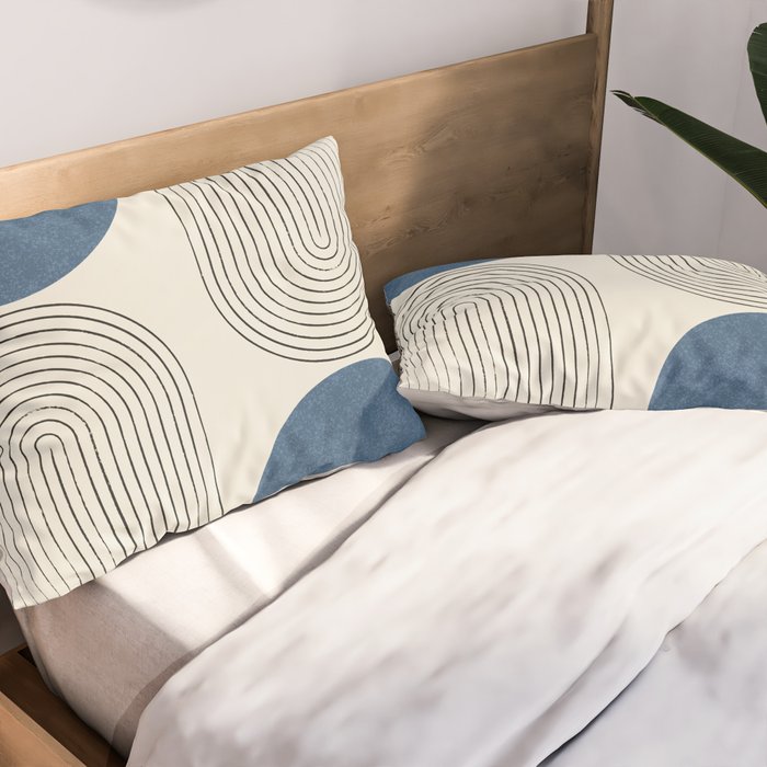 Arch Balance Blue Pillow Sham Gallery Image 2