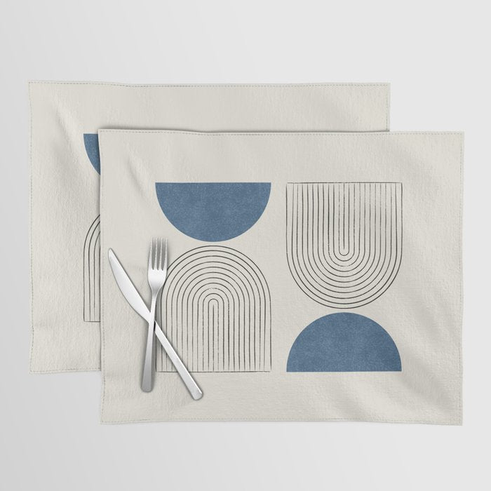 Arch Balance Blue Placemat Gallery Image 1