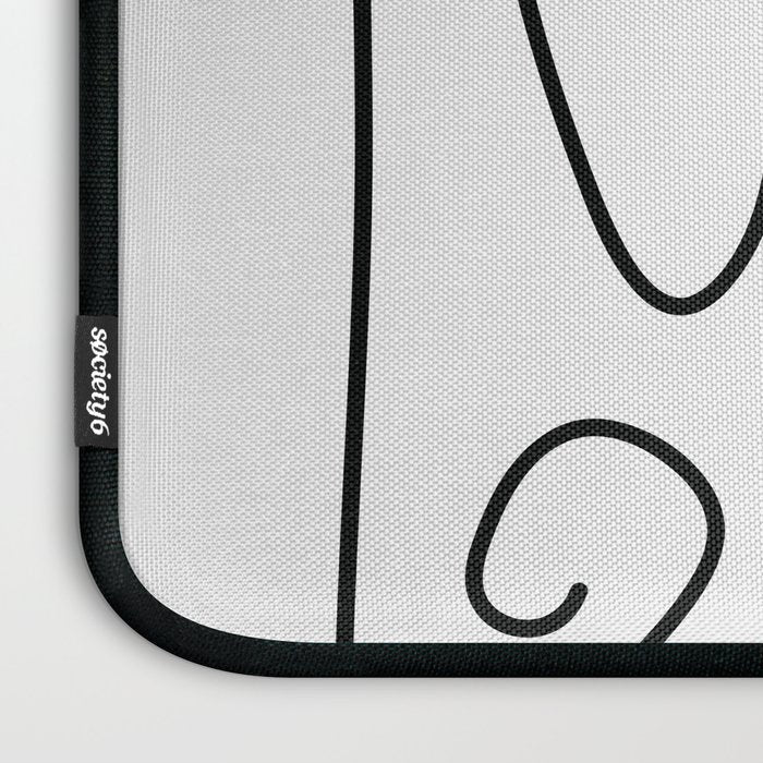 One Line Portrait 1 Laptop Sleeve Gallery Image 3