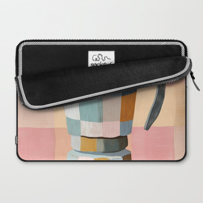 Patchwork Moka Pot Laptop Sleeve Gallery Image 2
