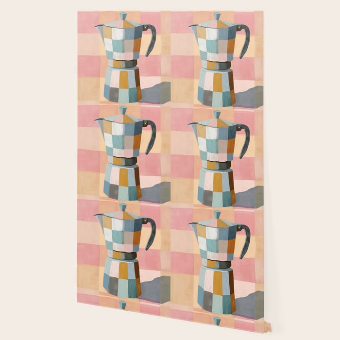 Patchwork Moka Pot Wallpaper Gallery Image 2