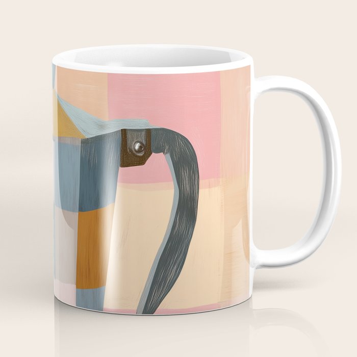 Patchwork Moka Pot Coffee Mug Gallery Image 1