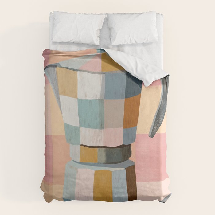Patchwork Moka Pot Duvet Cover Gallery Image 1