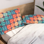 Retro Tennis 70s Rainbow Pillow Sham Gallery Image 2