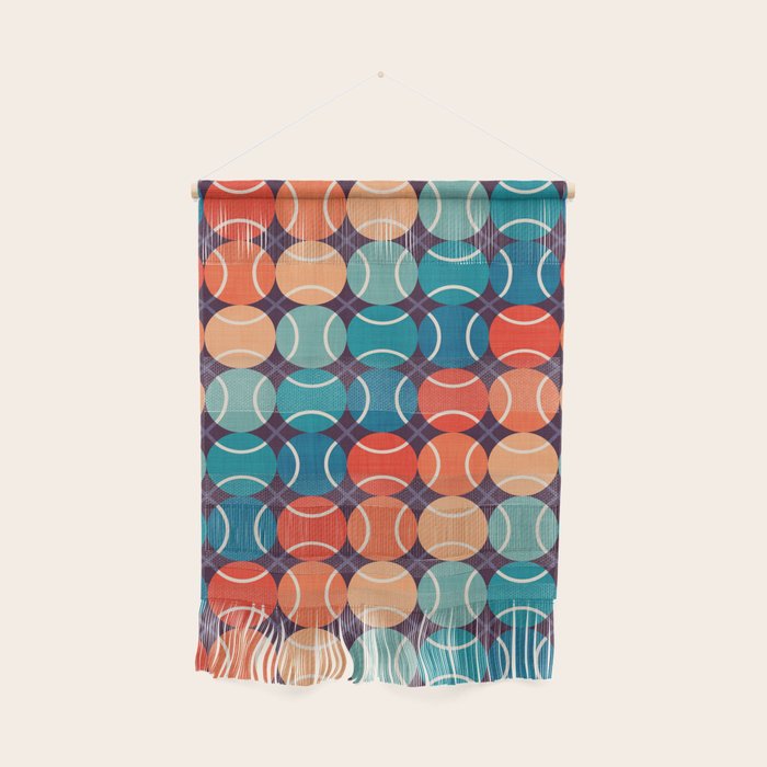 Retro Tennis 70s Rainbow Wall Hanging Gallery Image 1